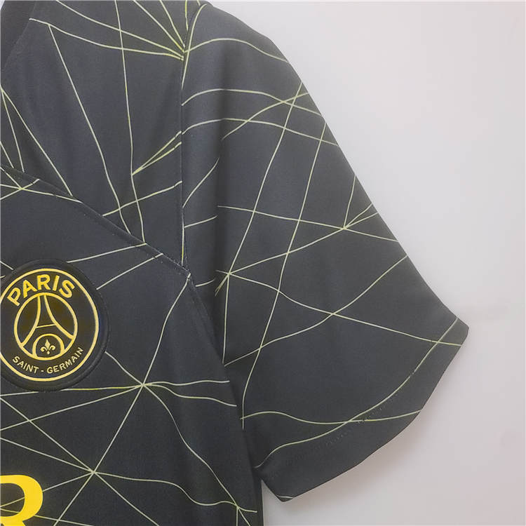 Paris Saint Germain 22/23 PSG Fourth Black Soccer Jersey Football Shirt - Click Image to Close